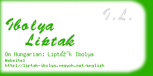 ibolya liptak business card